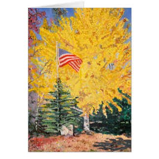 Autumn Ginkgo Tree Card