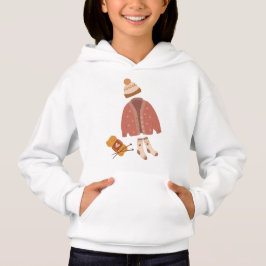 Autumn girl's jumper hoodie
