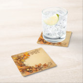 Autumn Glimmer: Kranzernte Rechteckiger Pappuntersetzer (Vor Ort)