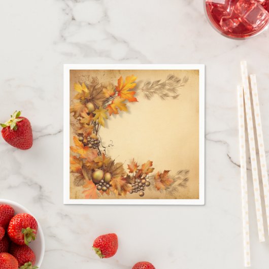 Autumn Glimmer: Kranzernte Serviette (Beispiel)