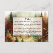 Autumn Glow in the Enchanted Forest Wedding Begleitkarte (Vorderseite)