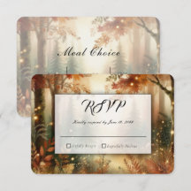 Autumn Glow in the Enchanted Forest Wedding