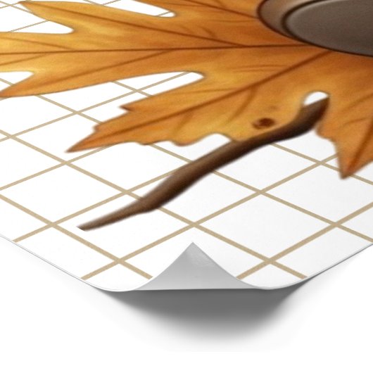 Autumn Gnome Poster (Ecke)