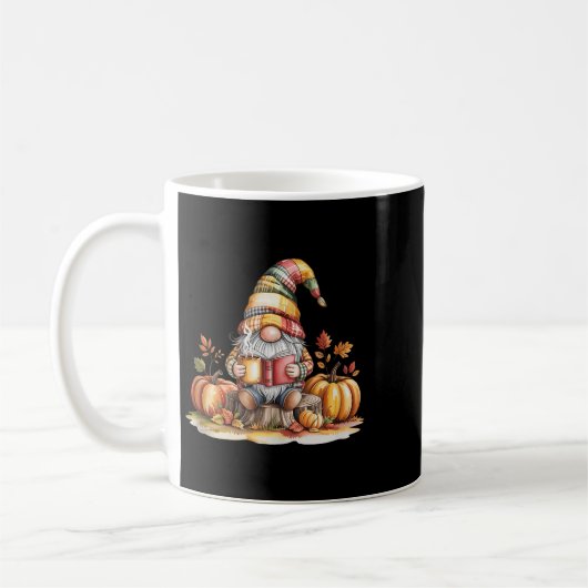Autumn Gnome Reading Book With Pumpkins Fall Tank Kaffeetasse (Links)