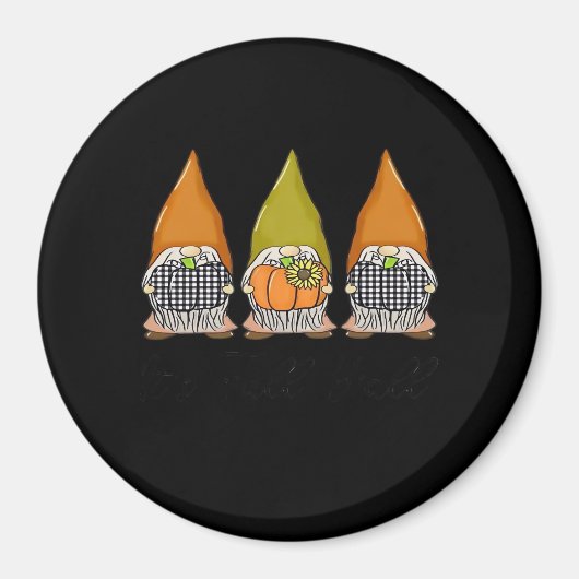 Autumn Gnomes With Pumpkins It’s Fall Y’all Hallow Magnet (Vorne)