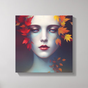 Autumn Goddess Canvas Print Leinwanddruck