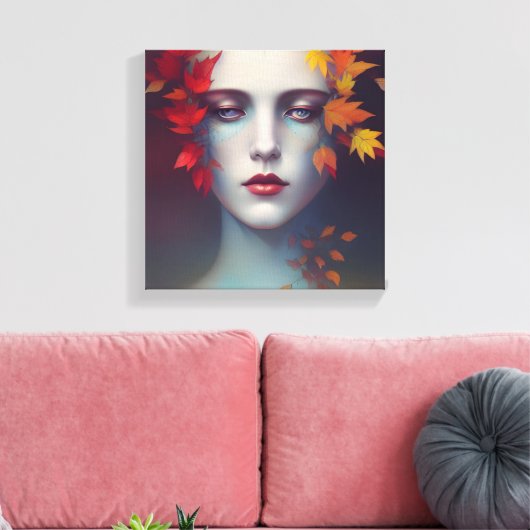 Autumn Goddess Canvas Print Leinwanddruck (Insitu (Wohnzimmer))