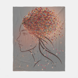 Autumn Goddess – Feminine Seasonal Art Fleecedecke