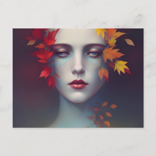 Autumn Goddess Postcard Postkarte (Vorderseite)