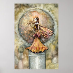 Autumn Gold Fairy Poster Druck von Molly Harrison