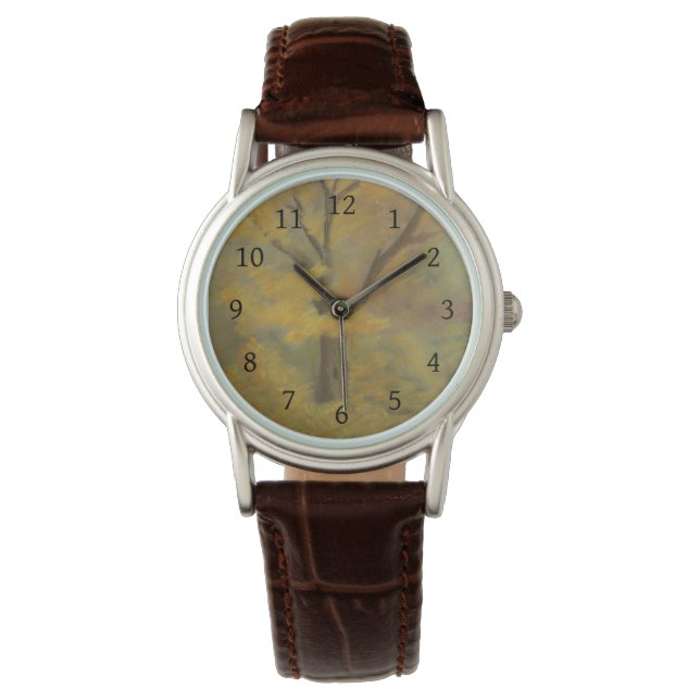 Autumn Gold Wrist Watch Armbanduhr (Vorderseite)