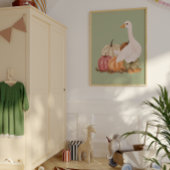 Autumn Goose Wall Art Bauernhof Print Poster