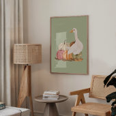 Autumn Goose Wall Art Bauernhof Print Poster