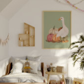Autumn Goose Wall Art Bauernhof Print Poster