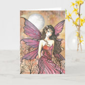 Autumn Gothic Fairy Card von Molly Harrison Karte (Gelbe Blume)