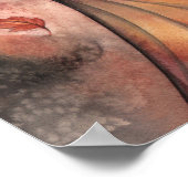 Autumn Gothic Fairy Fantasy Art Poster (Ecke)