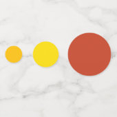 Autumn Gradient Thema Party Table Confetti Konfetti (Vorderseiten)