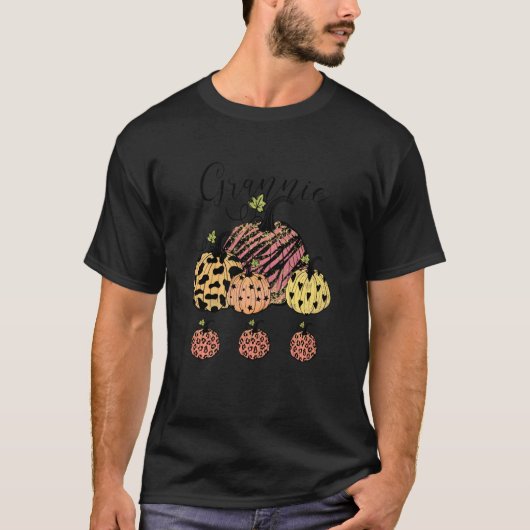 Autumn Grannie Pumpkin Patch Erntedank T-Shirt (Vorderseite)