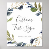 Autumn Greenerenerity Cards & Gifts Custom Text Si Poster (Vorne)