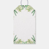 Autumn Greenerenery Pumpkin Baby Shower Vielen Dan Geschenkanhänger (Rückseite)