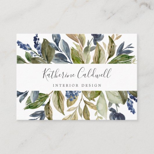 Autumn Greenerity Business Card Visitenkarte (Vorderseite)