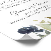 Autumn Greenerity Signature Drinks unterzeichnen Poster (Ecke)