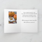 Autumn Greetings Hübsch Pumpkin von BabeMonetArt Dankeskarte (Innenseite)