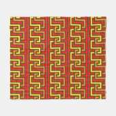 Autumn grikey Red Yellow Orange Fleecedecke (Vorderseite (Horizontal))
