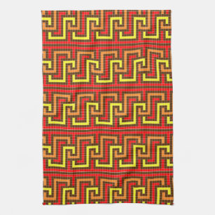 Autumn grikey Red Yellow Orange Geschirrtuch