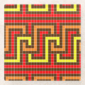 Autumn grikey Red Yellow Orange Glasuntersetzer (Vorderseite)