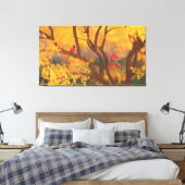 Autumn Guardian Canvas Print Leinwanddruck (Insitu (Schlafzimmer))