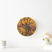 Autumn Guardian Clock Runde Wanduhr (Zuhause)