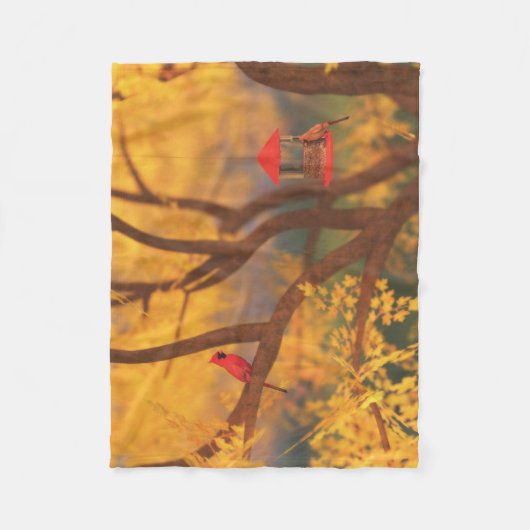 Autumn Guardian Fleece Blanket (Vorderseite)