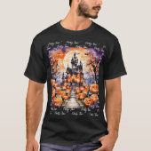 Autumn Halloween Modern Pumpkin Collection T-Shirt (Vorderseite)