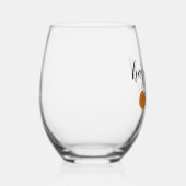 Autumn Happy Fall Y'all Pumpkin Weinglas Ohne Stiel (Rechts)