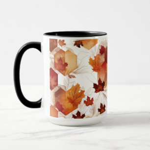 Autumn Harmony Hexagon Blätter - Combo Tasse 15 oz
