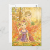 Autumn Harmony Postcard Postkarte (Vorne/Hinten)