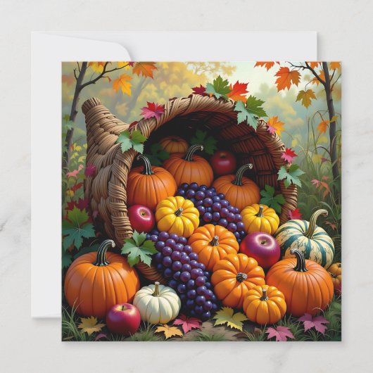Autumn Harvest and Blessings Cornucopia  (Vorderseite)