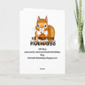 Autumn Harvest and Blessings Cornucopia  Karte (Rückseite)