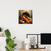 Autumn Harvest and Blessings Cornucopia Poster (Heimbüro)