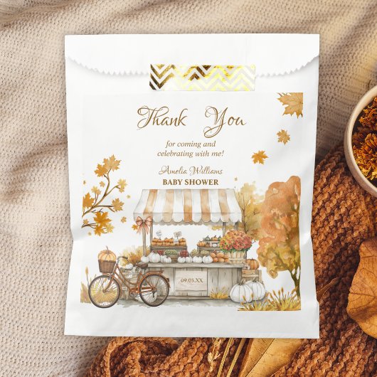 Autumn Harvest Baby Shower Vielen Dank Geschenktütchen