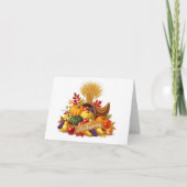 Autumn Harvest Blessings — Thanksgiving Card Dankeskarte (Vorderseite)