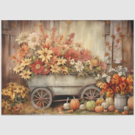 Autumn Harvest Cart Seidenpapier