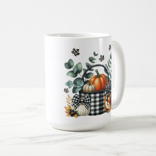 Autumn Harvest Clock Kaffeetasse (VorderseiteRechts)