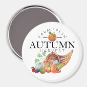 Autumn harvest cornucopia magnet (Vorderseite/Rückseite)