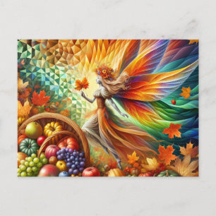 Autumn Harvest Fairy Postkarte