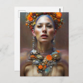 Autumn Harvest Goddess Postkarte (Vorne/Hinten)