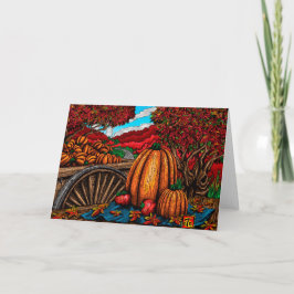 Autumn Harvest Greeting Card Karte