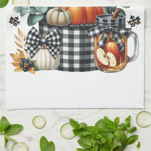 Autumn Harvest Kitchen Towel Geschirrtuch (Gefaltet)