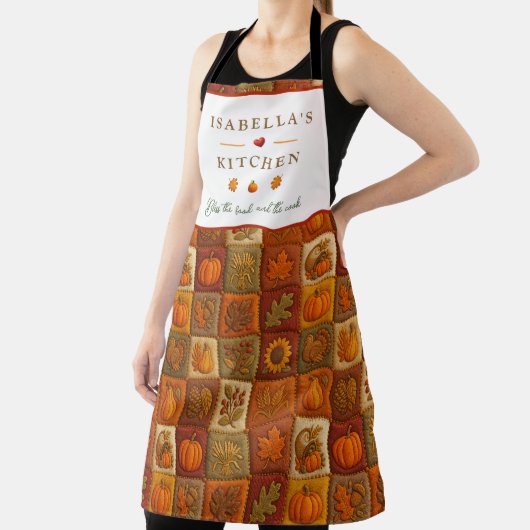 Autumn Harvest Patchwork mit Sessing Quote Schürze (InSitu)